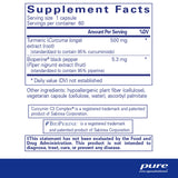 Ingredients: Turmeric, Bioperine.
