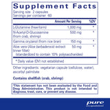 Ingredients: L-Glutamine, N-Acetyl-D-Glucosamine, Gamma oryzanol, Aloe vera.
