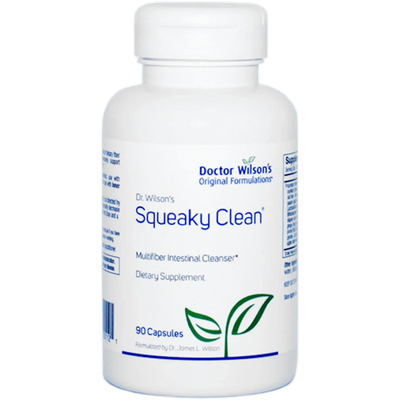 Image of Dr Wislon's Squeacky Clean Multifiber Intestinal Cleanser Dietary Supplement 90 or 180 capsules