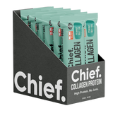 A Box of 12 Supplement bars (Peanut Butter) by Chief Nutrition.