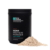 A Supplement container with the name Hemp Protein Powder Chocolate Hemp Connect.