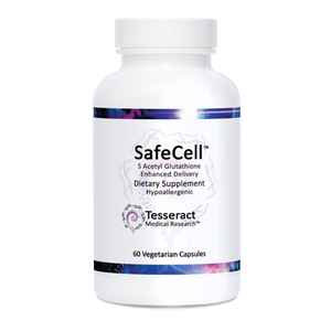A supplement container of SafeCell™ by Tesseract
