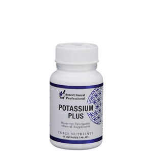A supplement container of Potassium Plus by Interclinical Laboratories