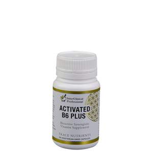 A supplement container of Activated B6 Plus by Interclinical Laboratories