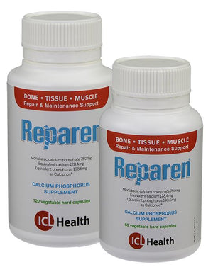 A supplement container of Reparen 120's by Interclinical Laboratories