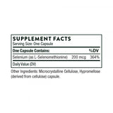 Ingredients including Selenium, L-Selenomethionine.