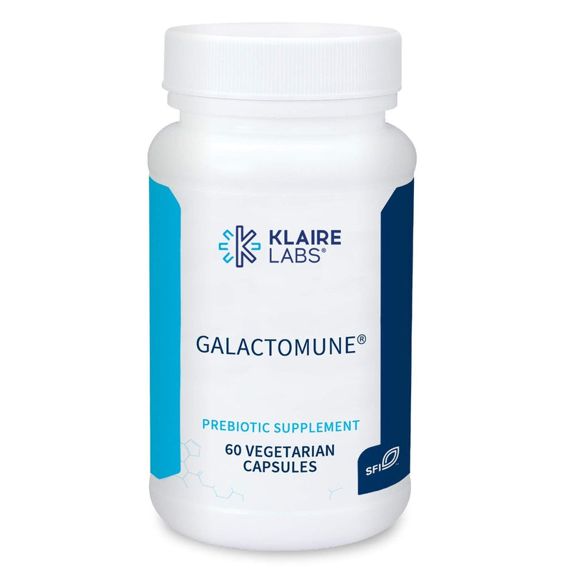 A Supplement container with the name Galactomune by Klaire Labs.