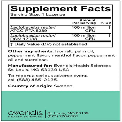Ingredients: Lactobacillus reuteri ATCC PTA 5289, Lactobacillus reuteri DSM 17938.