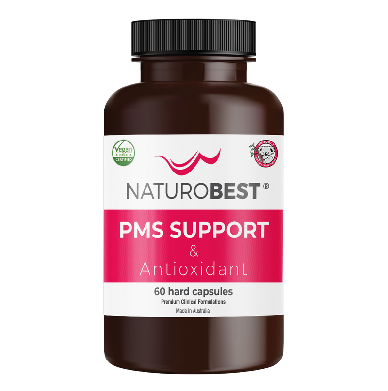 An image of a supplement called PMS Support & Antioxident