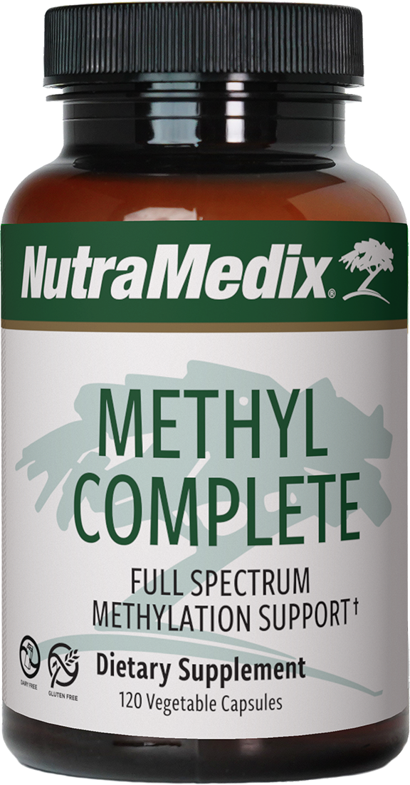 A supplement container of Methyl Complete by NutraMedix