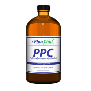 A supplement container of PhosChol Liquid Concentrate 236.5 mL by Nutrasal