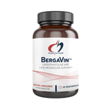 A Supplement container with the name BergaVin by designs for Health.