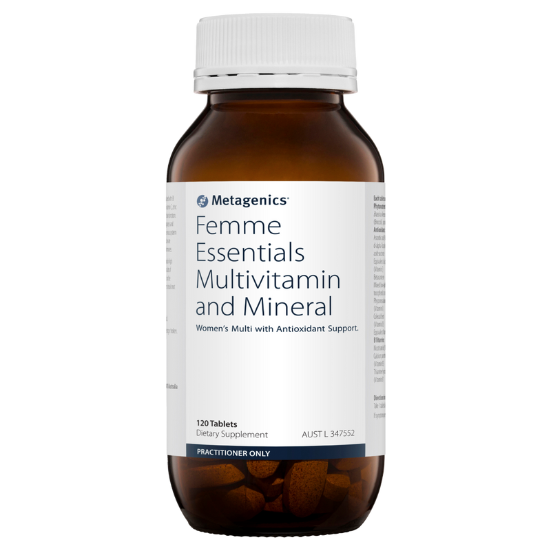 A supplement called Femme Essentials Multivitamin and Mineral
