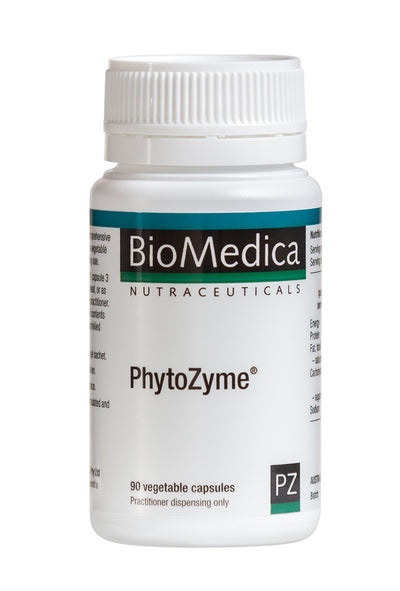 A supplement container of Phytozyme 90 Capsules by Bio-Medica