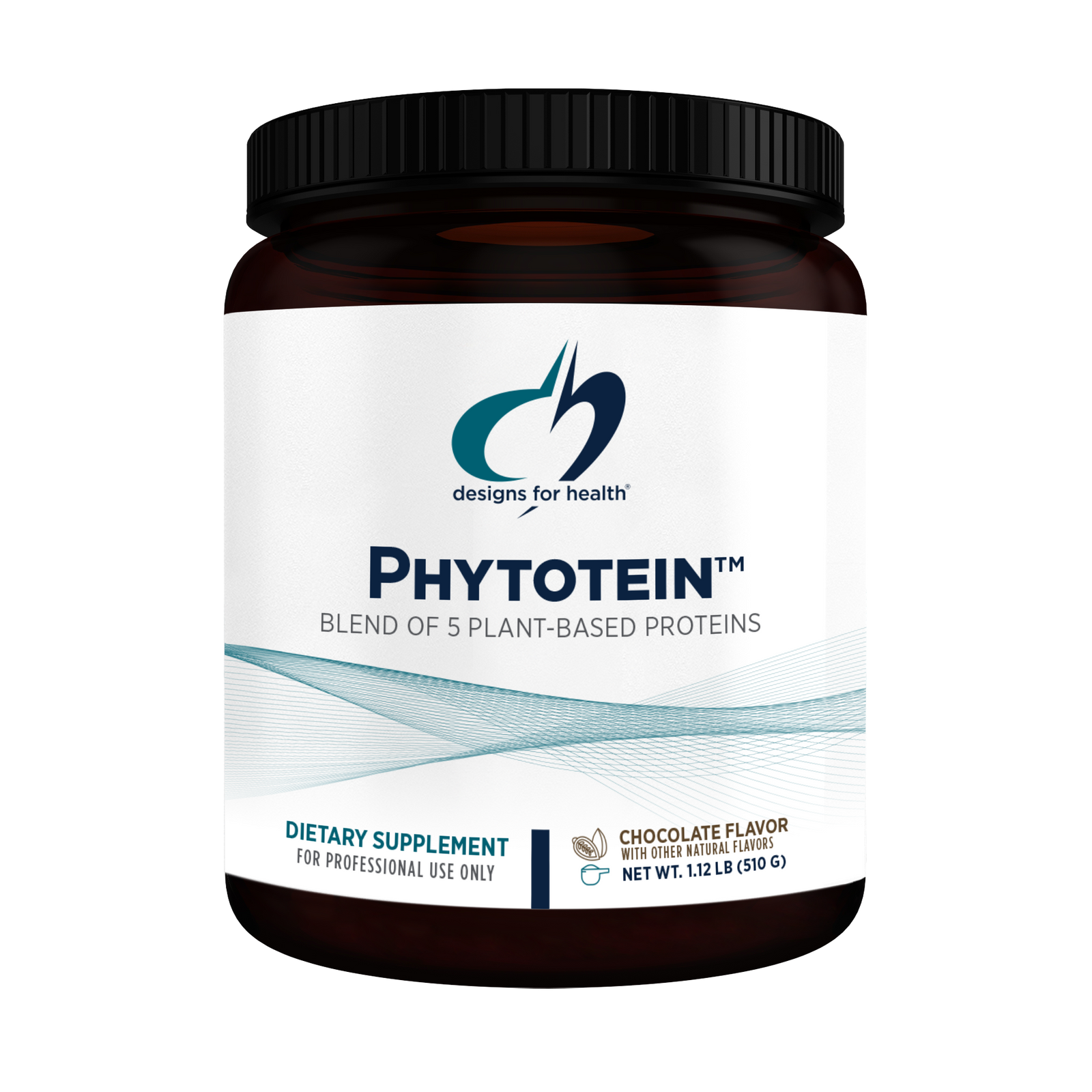 A supplement container of Phytotein™ Chocolate (Discontinued) by Designs for Health - USA