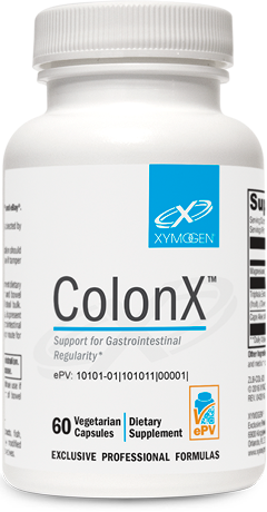 A supplement container of ColonX™ 60 Capsules by Xymogen