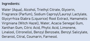Supplement facts for Men's 24hr Roll-On Deodorant listing ingredients including Acacia, Cetyl Alcohol, Citric Acid, Coumarin, Glycine