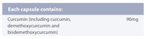 Supplement facts for Curcuminoid Ultra Pure
