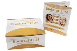 A supplement container of EnduraDERM by Cell Logic