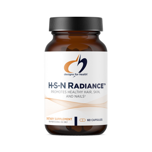 A supplement container of H-S-N Radiance™ by Designs for Health - USA