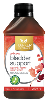 A supplement container of Bladder Support by Harker Herbals
