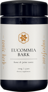 A supplement container of Eucommia Bark by SuperFeast