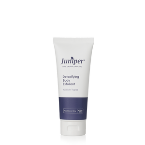 A supplement container of Detoxifying Body Exfoliant 100g by Juniper