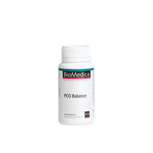 A supplement container of PCO Balance by Bio-Medica
