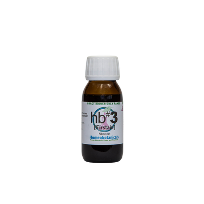 A supplement container of hb#03 Firstaid (First Aid & Fever) 50ml by Homeobotanicals