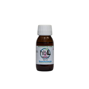 A supplement container of hbL (Liver) 50ml by Homeobotanicals