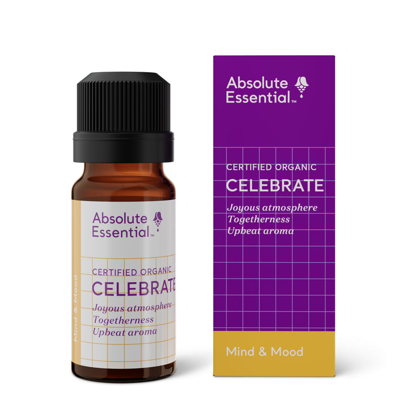 A supplement container of Celebrate 10ml by Absolute Essential