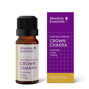 A supplement container of Crown Chakra 10ml by Absolute Essential