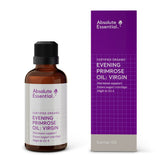 A supplement container of Evening Primrose Oil: Virgin 50ml by Absolute Essential