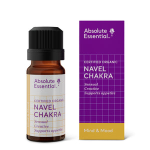 A supplement container of Navel Chakra 10ml by Absolute Essential