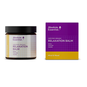 A supplement container of Relaxation Balm 100ml by Absolute Essential