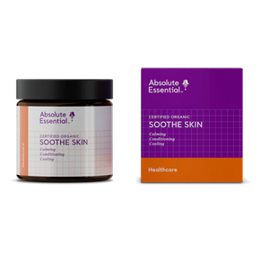A supplement container of Soothe Skin 100g by Absolute Essential