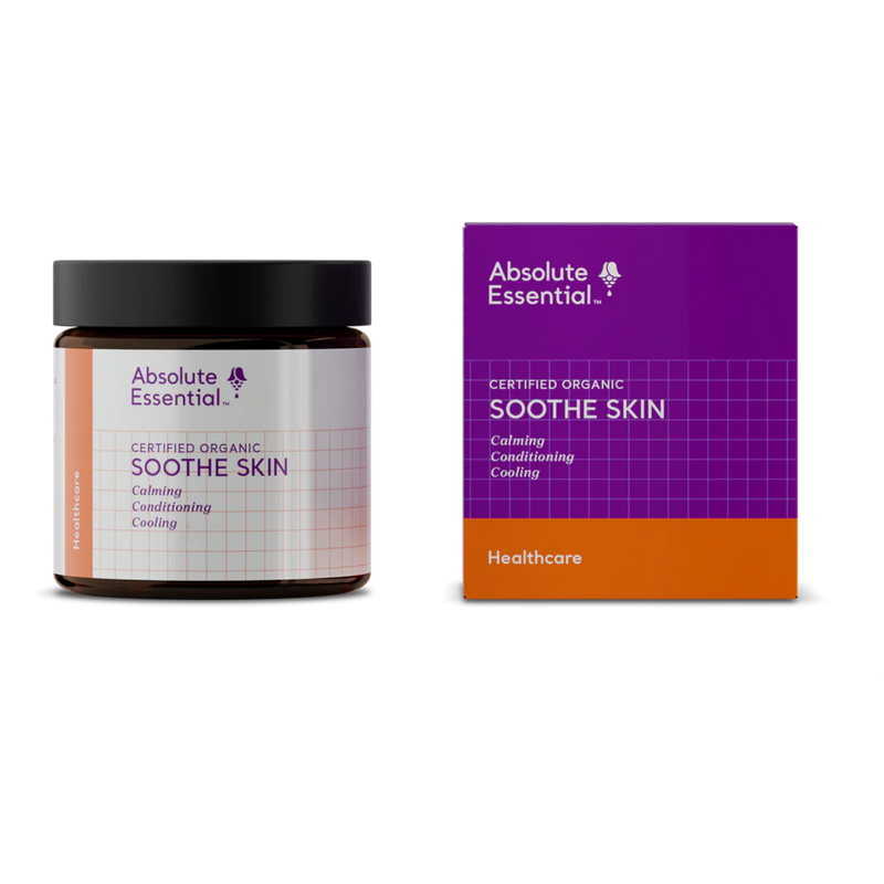 A supplement container of Soothe Skin 100g by Absolute Essential