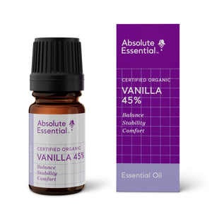 A supplement container of Vanilla 45% 5ml by Absolute Essential