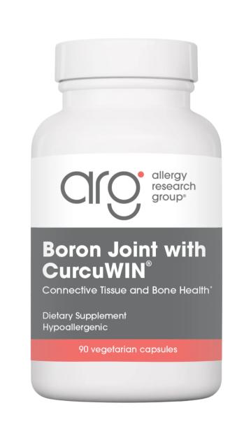 A supplement container of Boron Joint with CurcuWIN by Allergy Research Group
