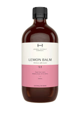 A supplement container of Lemon Balm 1:1 by Herbal Extract Company