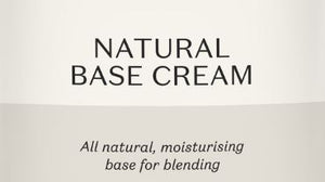 Supplement facts for Natural Base Cream