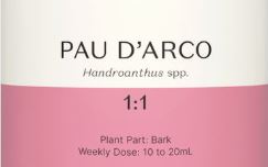 Supplement facts for Pau D'Arco 1:1