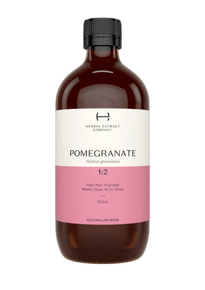 A supplement container of Pomegranate 1:2 by Herbal Extract Company