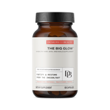 A supplement container of The Big Glow by Designs for Beauty