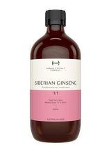 A supplement container of Siberian Gingseng 1:1 by Herbal Extract Company