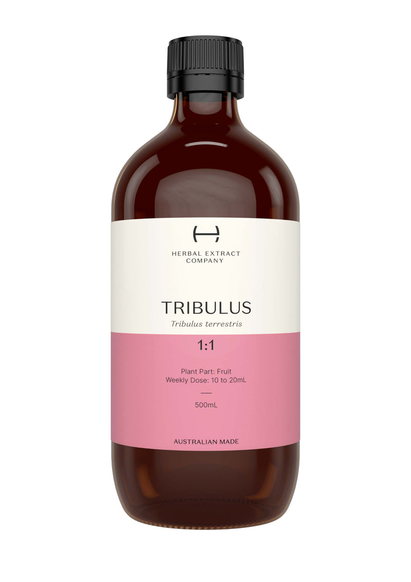 A supplement container of Tribulus 1:1 by Herbal Extract Company