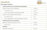 Supplement facts for LivProtect