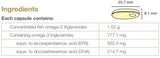 Supplement facts for UltraClean 85 - Liquid