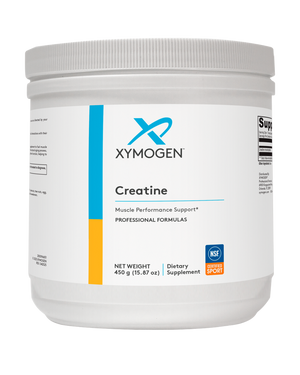 A supplement container of Creatine 450g by Xymogen