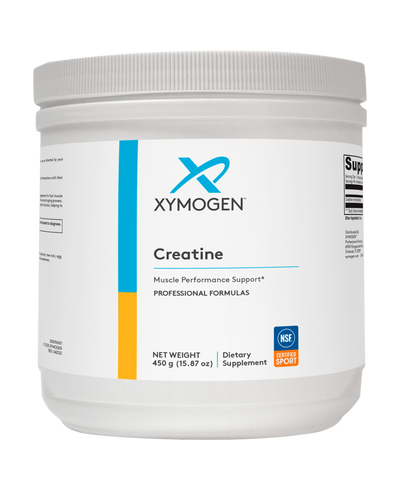 A supplement container of Creatine 450g by Xymogen